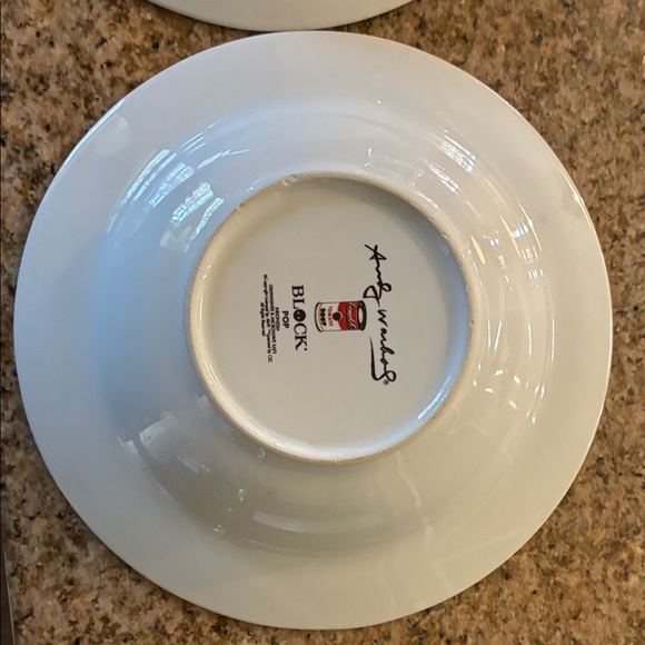 Rare Vintage Andy Warhol Campbell’s Soup Bowls. set of 6 manufactured by Block. - Picture 7 of 13